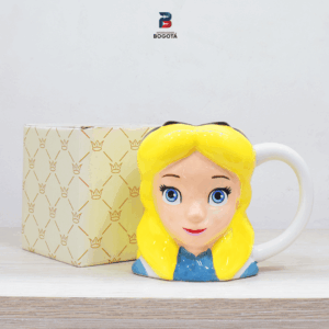 Mug Alicia en el País de las Maravillas Disney coleccionable en cerámica con diseño tridimensional