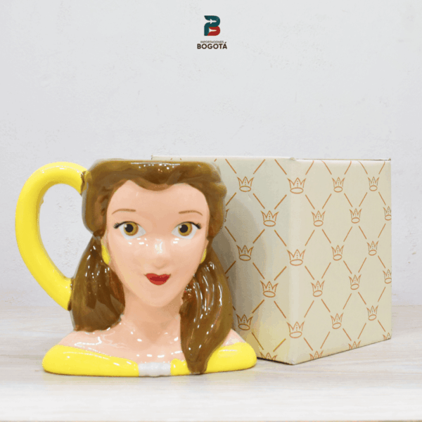 Mug Bella Disney La Bella y la Bestia coleccionable en cerámica con diseño tridimensional