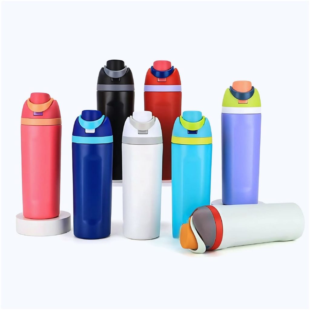 Termo tipo Owala 900 ml con tapa abatible y seguro en colores mate | Importaciones Bogotá