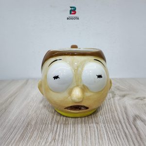 Taza 3D de Morty en cerámica esmaltada vista frontal