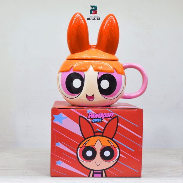 Mug Bombón 3D con tapa — Chicas Superpoderosas | Importaciones Bogotá