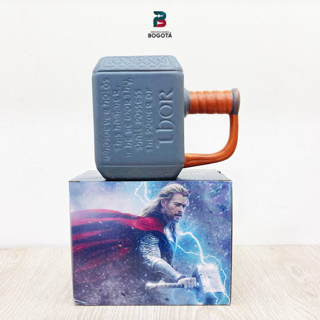 Mug Martillo de Thor 3D de cerámica – 450 ml – Importaciones Bogotá