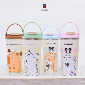 termo Sitarayuri animales 560 ml con asa y tapa abatible – Importaciones Bogotá