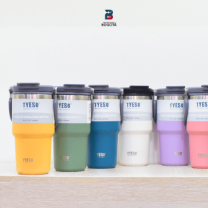 termo TYESO 600 ml en colores – doble pared y tapa abatible