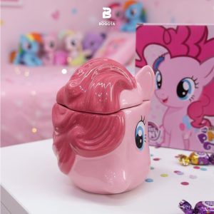 Mug 3D Pinkie Pie My Little Pony en cerámica con tapa – Importaciones Bogotá