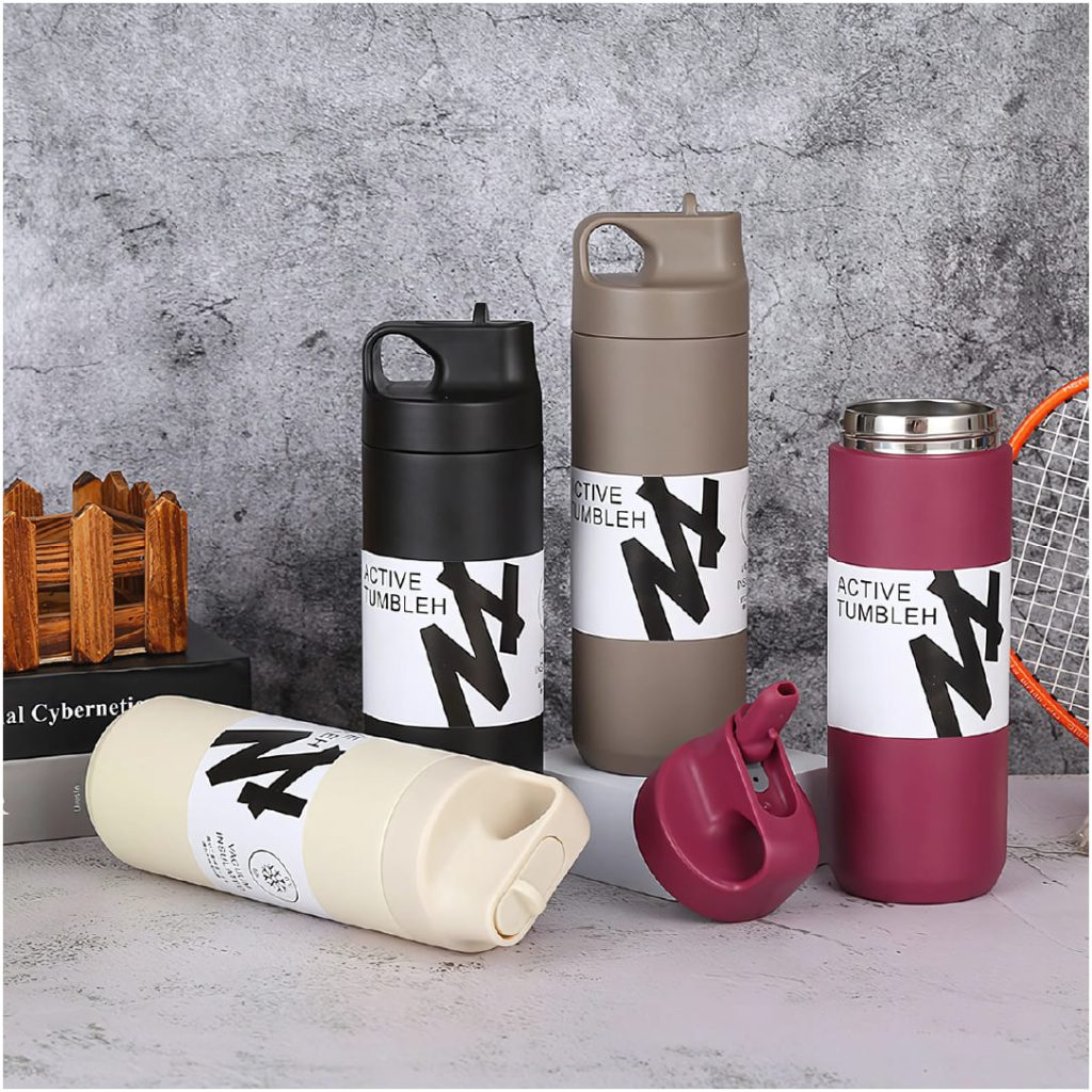 Termo Active Tumbleh de acero inoxidable con tapa deportiva