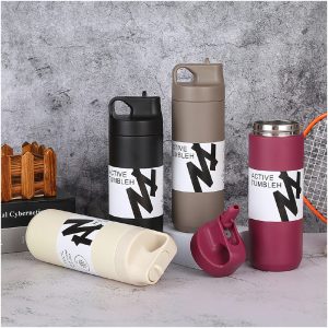 Termo Active Tumbleh de acero inoxidable con tapa deportiva