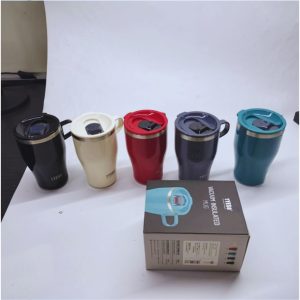 Termo TYESO de acero inoxidable con tapa abatible y asa ergonómica